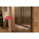 20.8 Cu. Ft. 36" Built-In Panel-Ready French Door Bottom Mount Refrigerator with Platinum Interior view 5