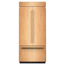 20.8 Cu. Ft. 36" Built-In Panel-Ready French Door Bottom Mount Refrigerator with Platinum Interior view 1