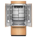 20.8 Cu. Ft. 36" Built-In Panel-Ready French Door Bottom Mount Refrigerator with Platinum Interior view 17