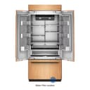 20.8 Cu. Ft. 36" Built-In Panel-Ready French Door Bottom Mount Refrigerator with Platinum Interior view 12