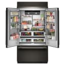 24.2 Cu. Ft. 42" Built-in French Door Bottom Mount Refrigerator With Platinum Interior view 2