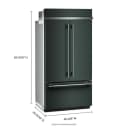 24.2 Cu. Ft. 42" Built-in French Door Bottom Mount Refrigerator With Platinum Interior view 3