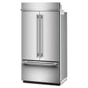 24.2 Cu. Ft. 42" Built-in French Door Bottom Mount Refrigerator With Platinum Interior view 9