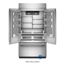 24.2 Cu. Ft. 42" Built-in French Door Bottom Mount Refrigerator With Platinum Interior view 8