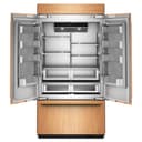 24.2 Cu. Ft. 42" Built-In Panel-Ready French Door Bottom Mount Refrigerator with Platinum Interior view 12