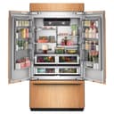 24.2 Cu. Ft. 42" Built-In Panel-Ready French Door Bottom Mount Refrigerator with Platinum Interior view 5