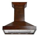 36" Convertible Vent Wooden Wall Mount Range Hood  - 36 inch view 4