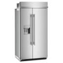 25.1 Cu. Ft. 42" Built-In Side-by-Side Refrigerator features Exterior Water and Ice Dispenser with Measured Fill view 4