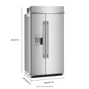 25.1 Cu. Ft. 42" Built-in Side-by-side Refrigerator Features Exterior Water And Ice Dispenser With Measured Fill view 2