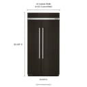 25.5 cu. ft 42-Inch Width Built-In Side by Side Refrigerator with PrintShield Finish view 5