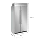 25.5 Cu Ft. 42" Built-In Side-by-Side Refrigerator with PrintShield™ Finish view 30