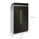 30 Cu. Ft. 48" Built-In Side-by-Side Refrigerator with PrintShield® Finish view 31