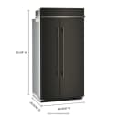 25.5 Cu. Ft. 42" Built-in Side-by-side Refrigerator With Platinum Interior view 2