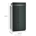 25.5 Cu. Ft. 42" Built-in Side-by-side Refrigerator With Platinum Interior view 2