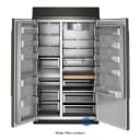 30 Cu. Ft. 48" Built-in Side-by-side Refrigerator With Platinum Interior view 4
