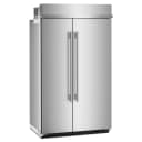 48" Built-In Side-by-Side Refrigerator with Platinum Interior view 2