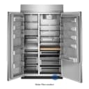 48" Built-in Side-by-side Refrigerator With Platinum Interior view 4