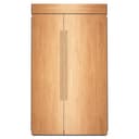 30 Cu. Ft. 48" Built-In Panel-Ready Side-by-Side Refrigerator with Platinum Interior view 1
