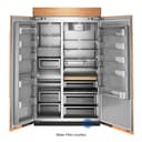 30 Cu. Ft. 48" Built-In Panel-Ready Side-by-Side Refrigerator with Platinum Interior view 12
