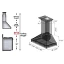 36" Ducted Wooden Wall Mount Range Hood view 8
