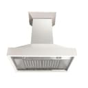 48" Ducted Wooden Wall Mount Range Hood view 2