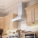 ZLINE 30 in. Wooden Wall Mount Range Hood in Smooth Bright White Finish (KBWW-30) view 2