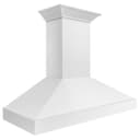ZLINE 48 in. Wooden Wall Mount Range Hood in Smooth Bright White Finish (KBWW-48) view 2