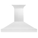 ZLINE 48 in. Wooden Wall Mount Range Hood in Smooth Bright White Finish (KBWW-48) view 3