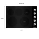 30" Electric Cooktop With 5 Elements And Knob Controls view 7