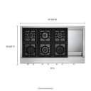 Kitchenaid® 48'' 6-burner Commercial-style Gas Rangetop With Griddle view 14