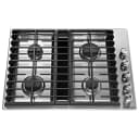 30" 4 Burner Gas Downdraft Cooktop view 3