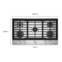 Kitchenaid® 36 In. Gas Cooktop With 5 Versatile Burners view 2