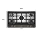 Kitchenaid® 36 In. Gas Cooktop With 5 Burners And Integrated Wok Grate view 2