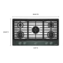 Kitchenaid® 36 In. Gas Cooktop With 5 Burners And Integrated Wok Grate view 2