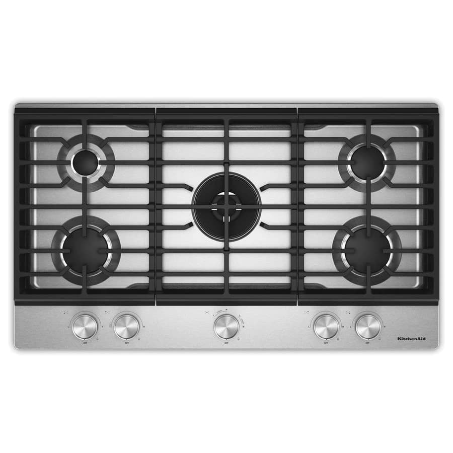 Kitchenaid® 36 In. Gas Cooktop With 5 Burners And Integrated Wok Grate
