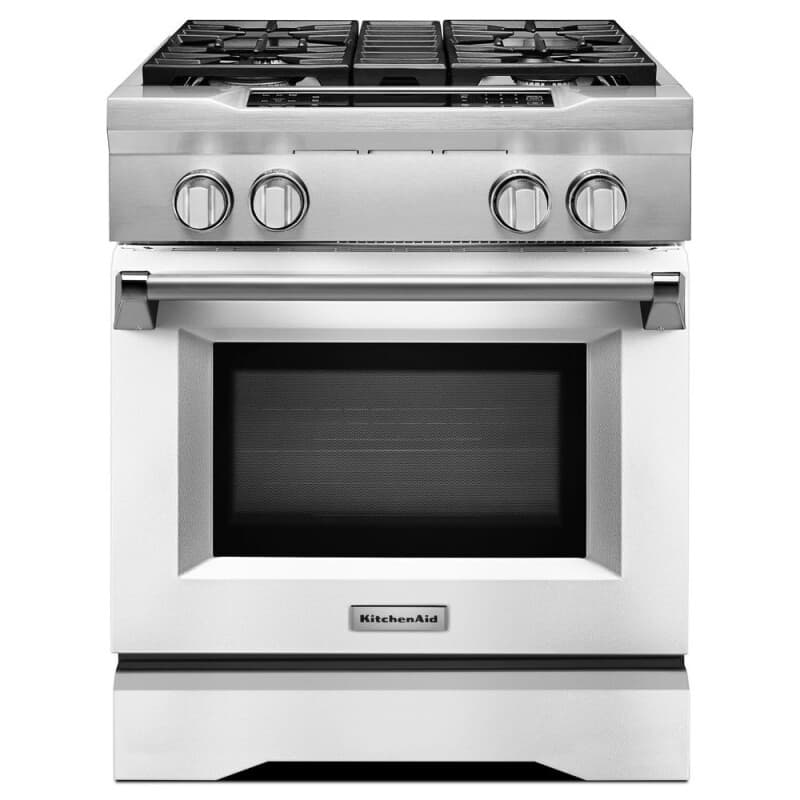 30" 4-Burner Dual Fuel Freestanding Range, Commercial-Style