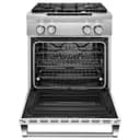 30" 4-Burner Dual Fuel Freestanding Range, Commercial-Style view 2