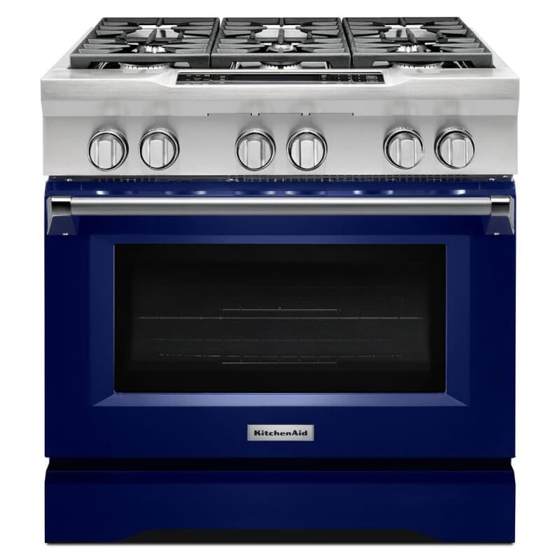 36" 6-Burner Dual Fuel Freestanding Range, Commercial-Style