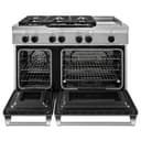48" 6-Burner with Griddle, Dual Fuel Freestanding Range, Commercial-Style view 2