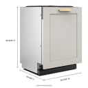 Kitchenaid® 39 Dba Panel-ready Flush-to-cabinet Dishwasher With Freeflex™ Fit Third Level Rack view 12