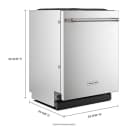 Kitchenaid® 39 Dba Printshield™ Finish Flush-to-cabinet Dishwasher With Freeflex™ Fit Third Level Rack view 11