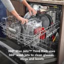360° Max Jets™ Third Rack Dishwasher with Stainless Steel Third Rack Wash Jets, 44 dBA view 128