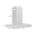Convertible Vent Wall Mount Range Hood (KE) - 36 Inch view 4