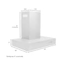 30 In. Convertible Professional Wall Mount Range Hood In Stainless Steel view 9