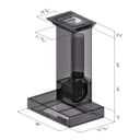 30" Convertible Professional Wall Mount Range Hood with Crown Molding view 7