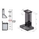 30" Convertible Professional Wall Mount Range Hood with Crown Molding view 8