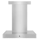24 In. Convertible Vent Wall Mount Range Hood In Stainless Steel With Crown Molding view 3