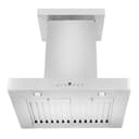 24 In. Convertible Vent Wall Mount Range Hood In Stainless Steel With Crown Molding view 5