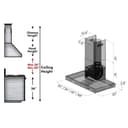 36 In. Convertible Vent Wall Mount Range Hood In Stainless Steel With Crown Molding view 9