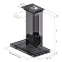 48 In. Convertible Vent Wall Mount Range Hood In Stainless Steel With Crown Molding view 13